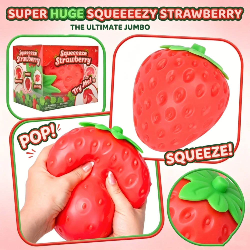 Jumbo Strawberry Squishies