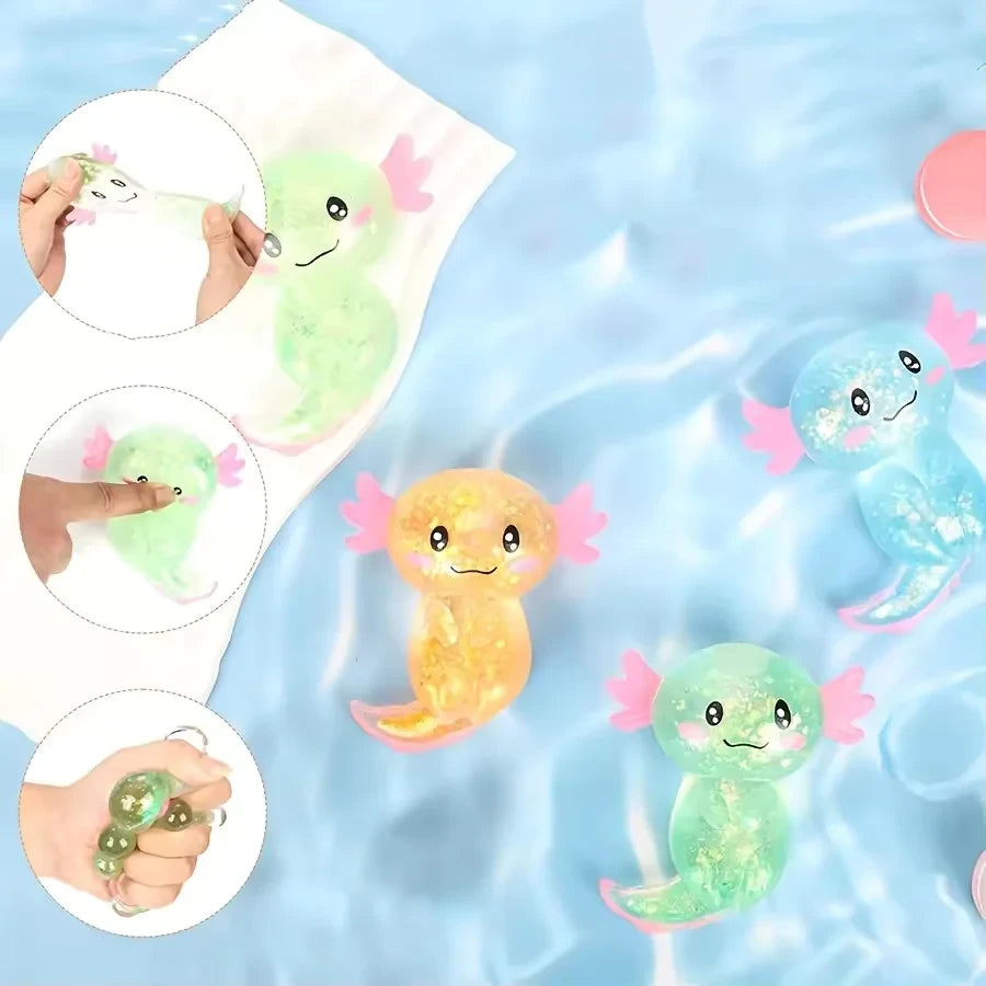 Colorful Axolotl Squishies
