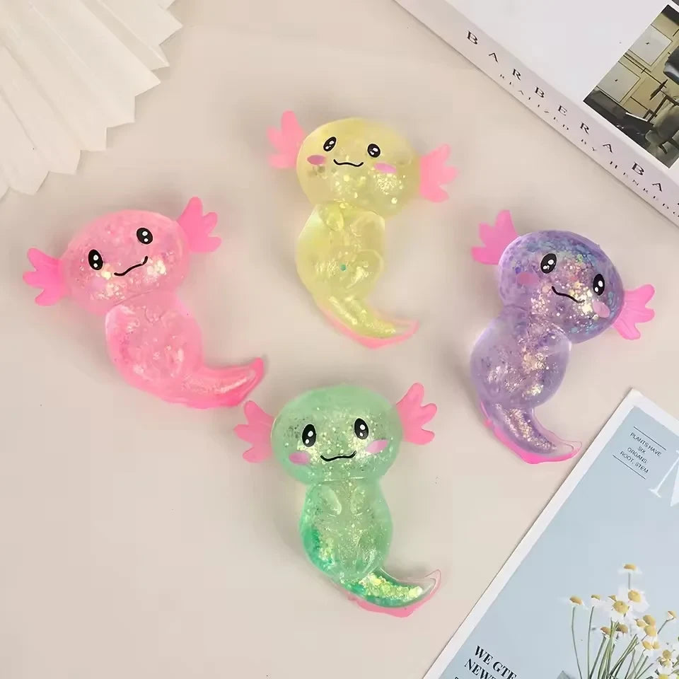 Colorful Axolotl Squishies