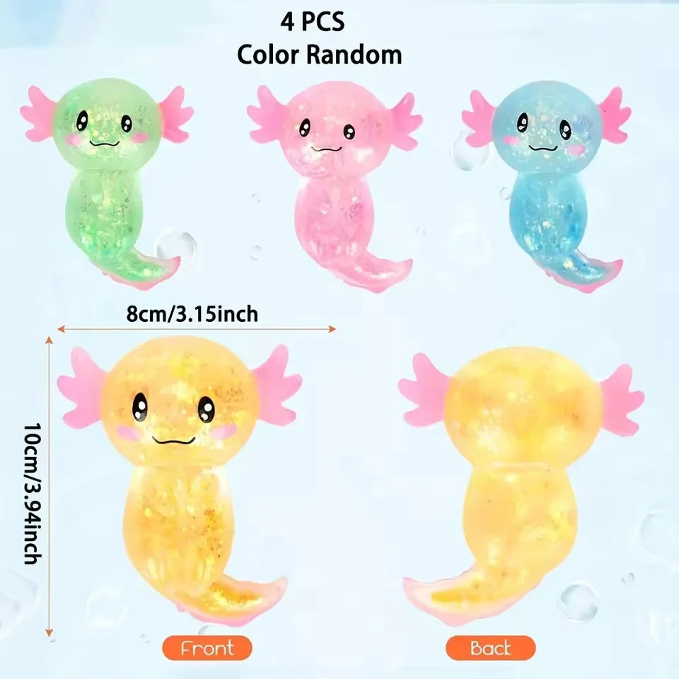 Colorful Axolotl Squishies