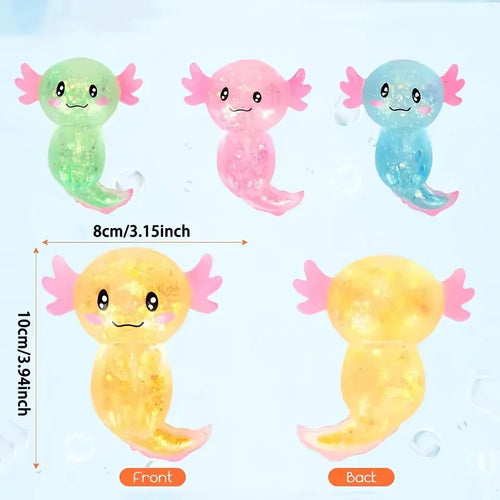 Colorful Axolotl Squishies