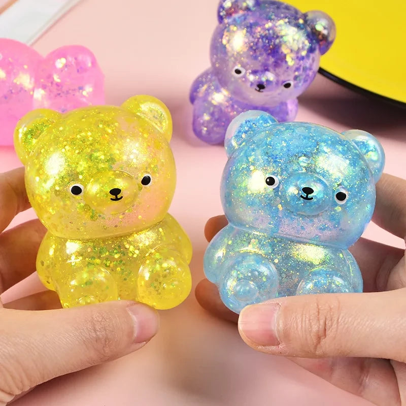 Glitter Gummy Bear Squishies