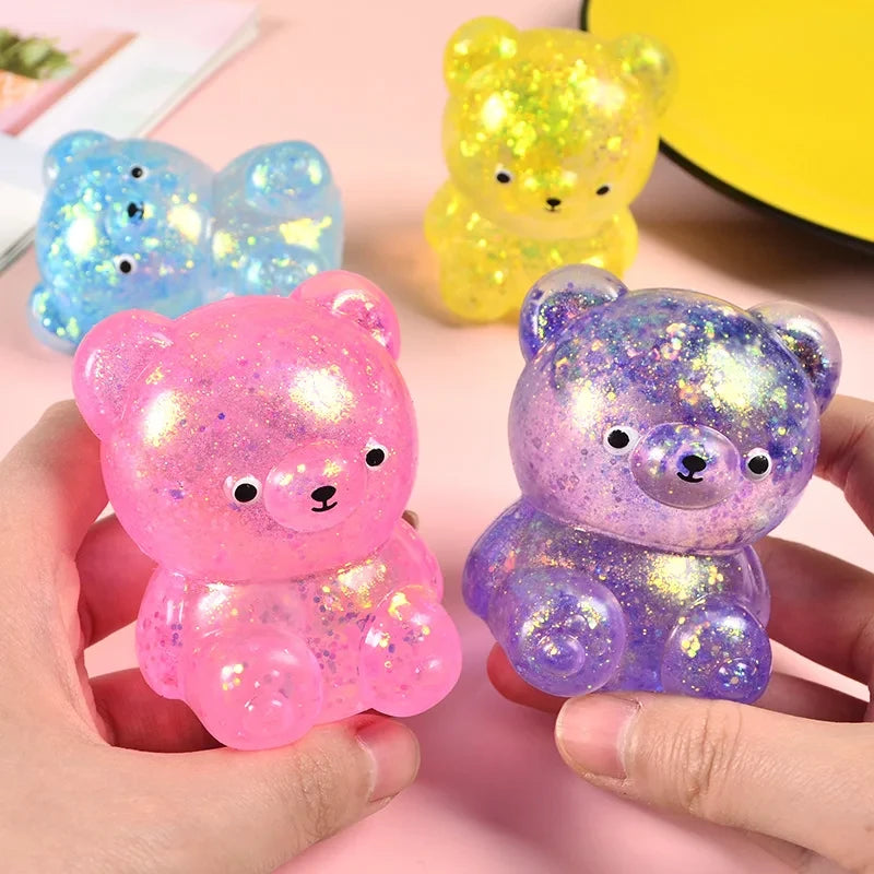 Glitter Gummy Bear Squishies