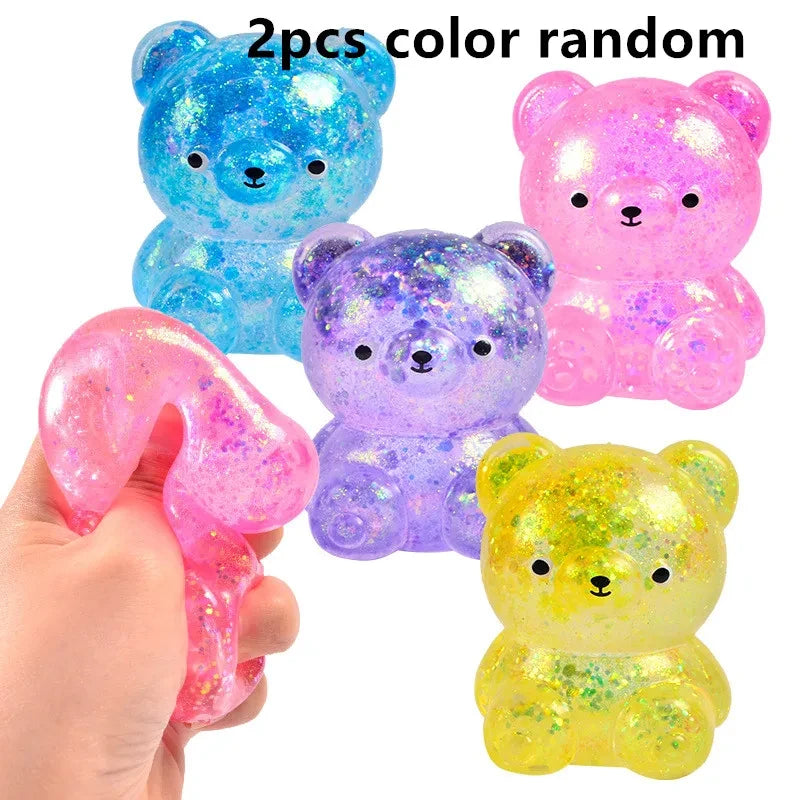 Glitter Gummy Bear Squishies