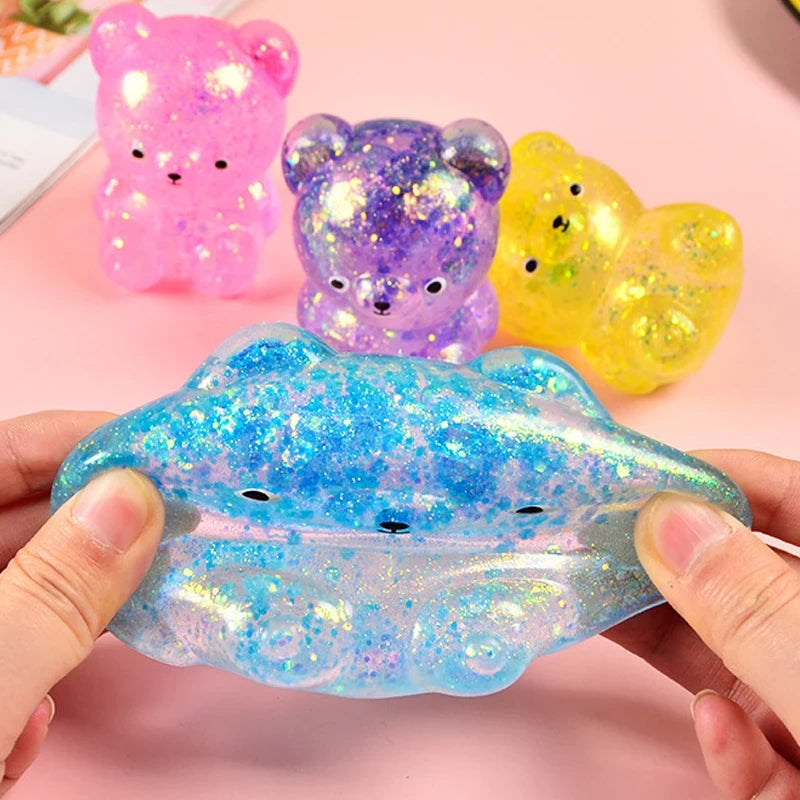 Glitter Gummy Bear Squishies