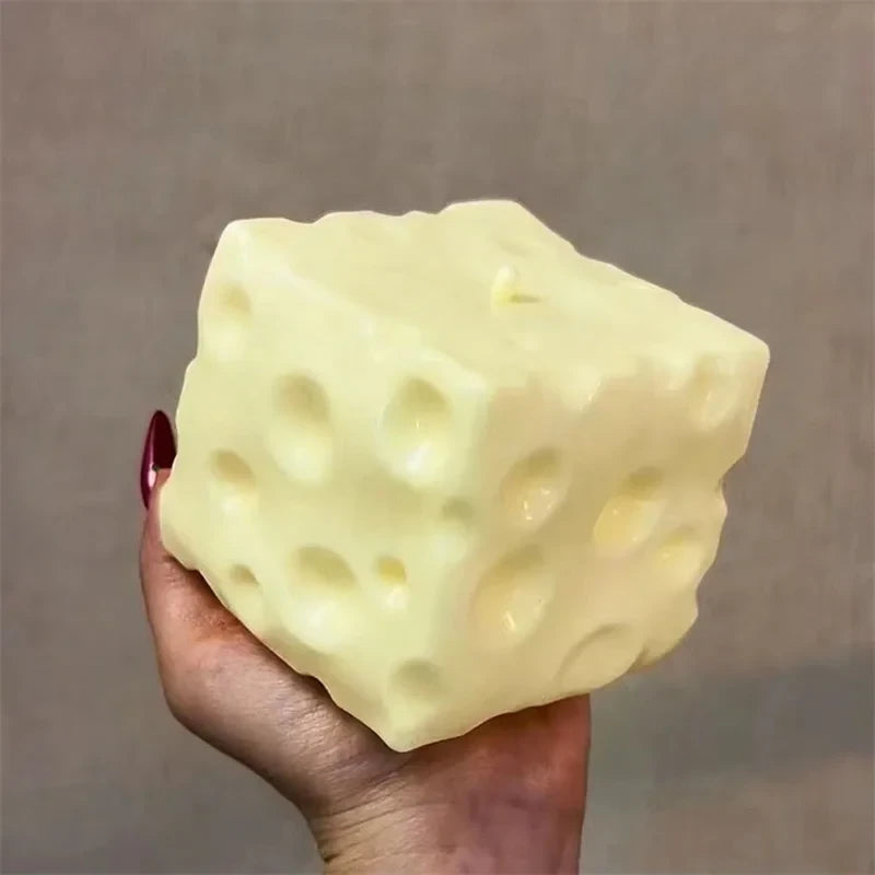 Jumbo Cheese Cube Squishies