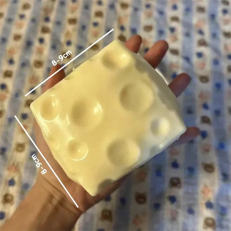Jumbo Cheese Cube Squishies