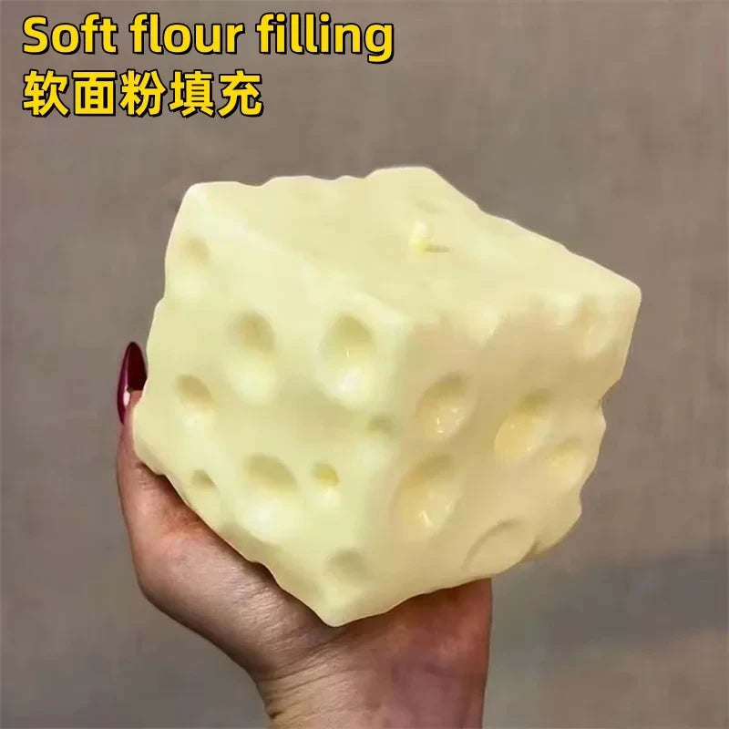 Jumbo Cheese Cube Squishies